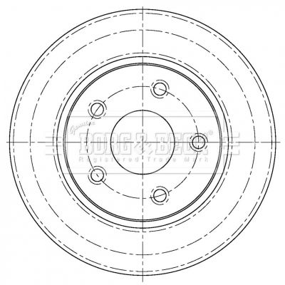 BORG & BECK Тормозной диск BBD5374